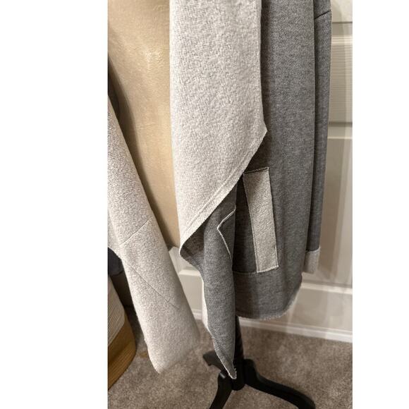 Cozy Casual Waterfall Drape Open Longline Cardigan, XL - Picture 3 of 4